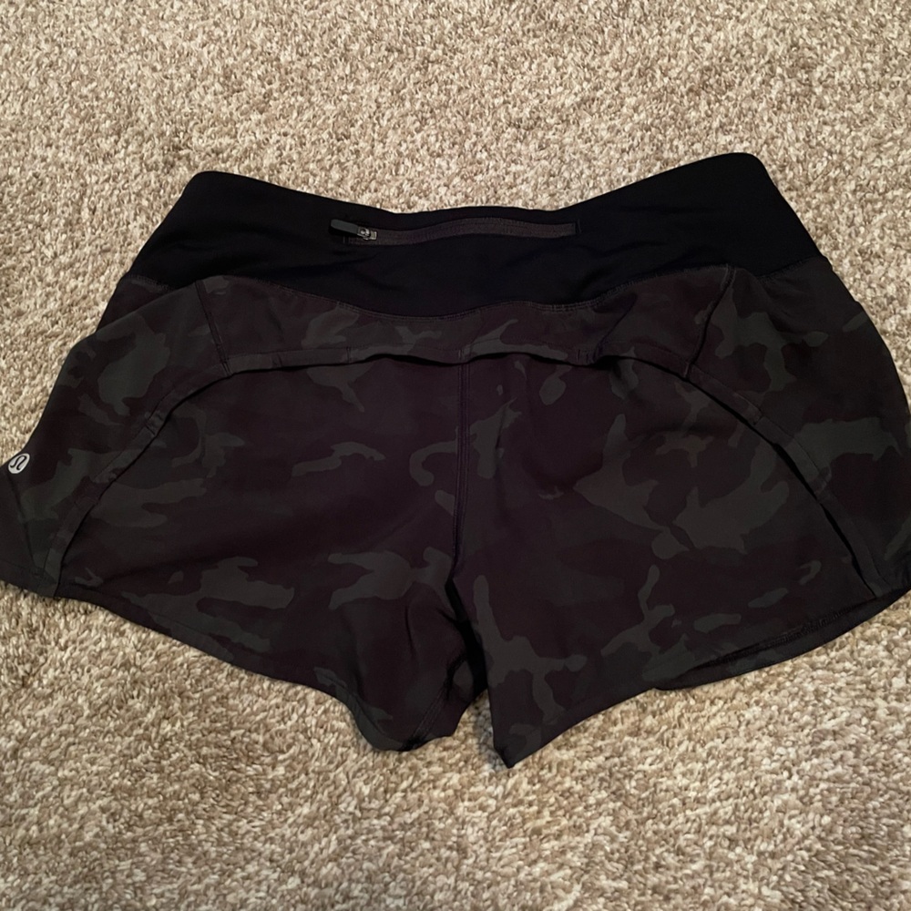 Camouflage. 2 inch inseam.
